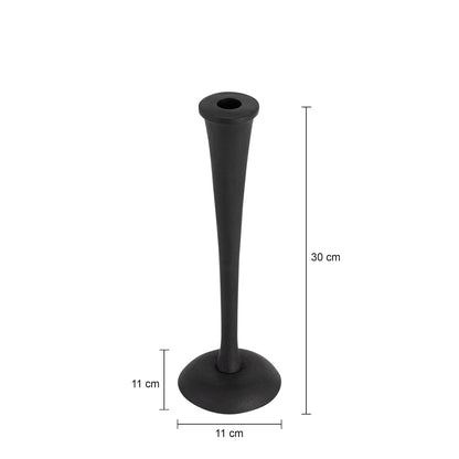 Buxton Set of 3 Candle Holders Matte Black Finish