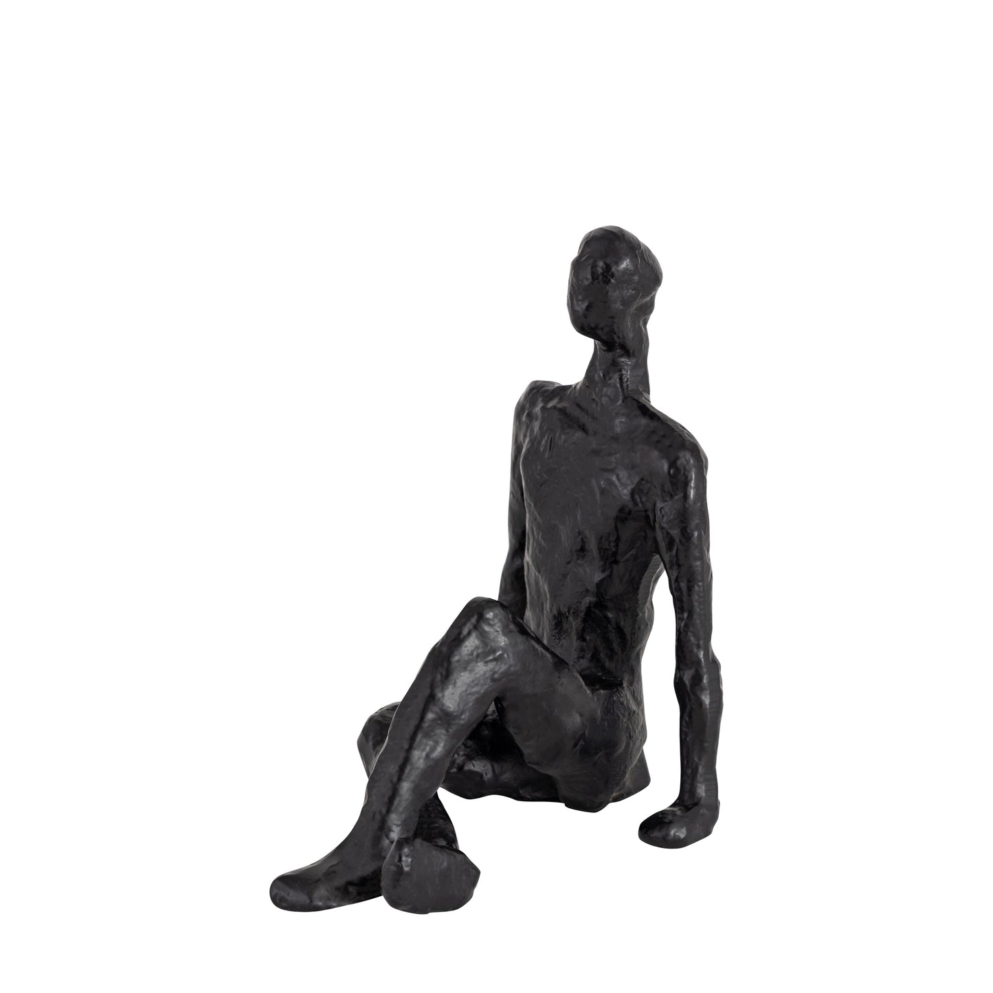 Kingsley Sitting Man Statuette Bronze Finish