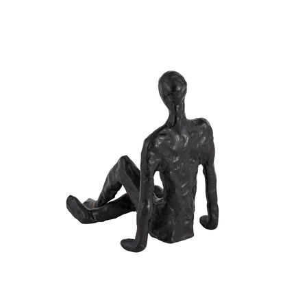 Kingsley Sitting Man Statuette Bronze Finish