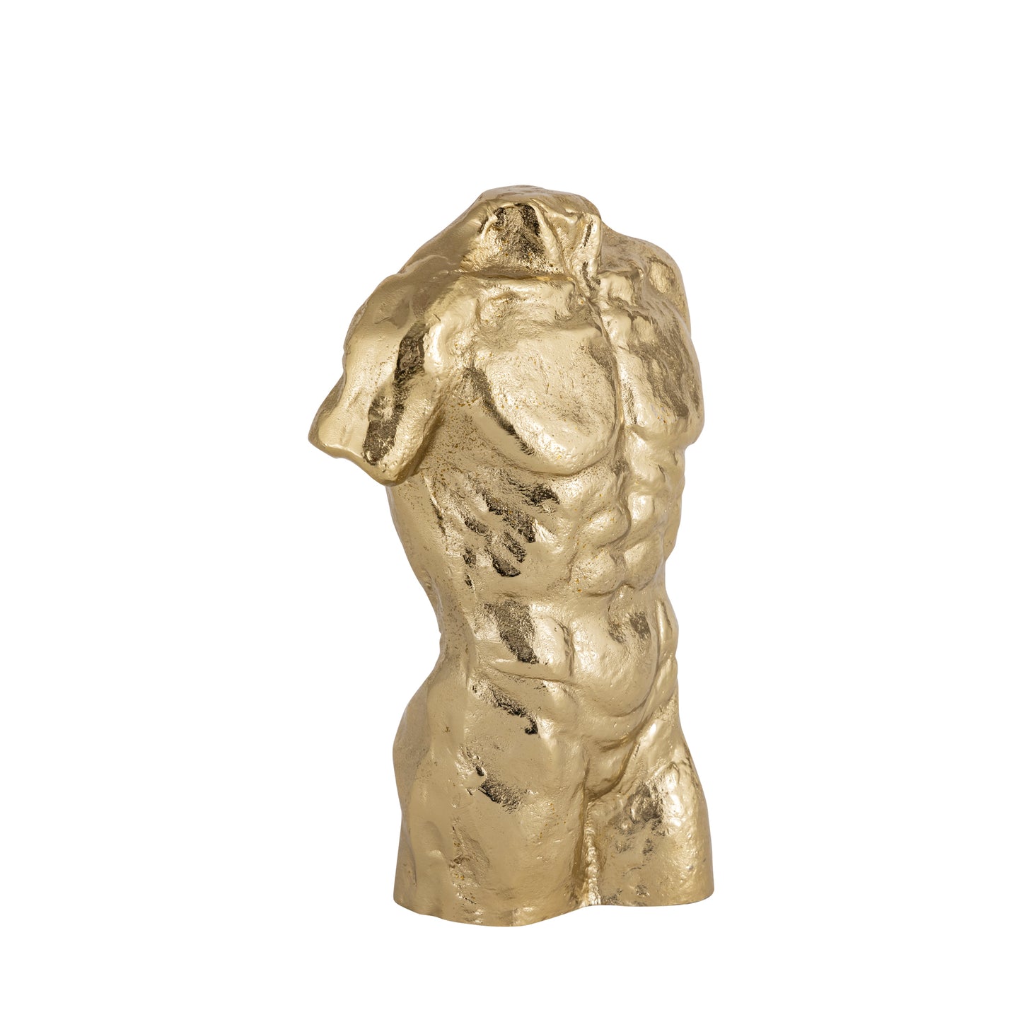 Apollo Male Decorative Bust Gold Finish