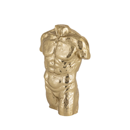 Apollo Male Decorative Bust Gold Finish