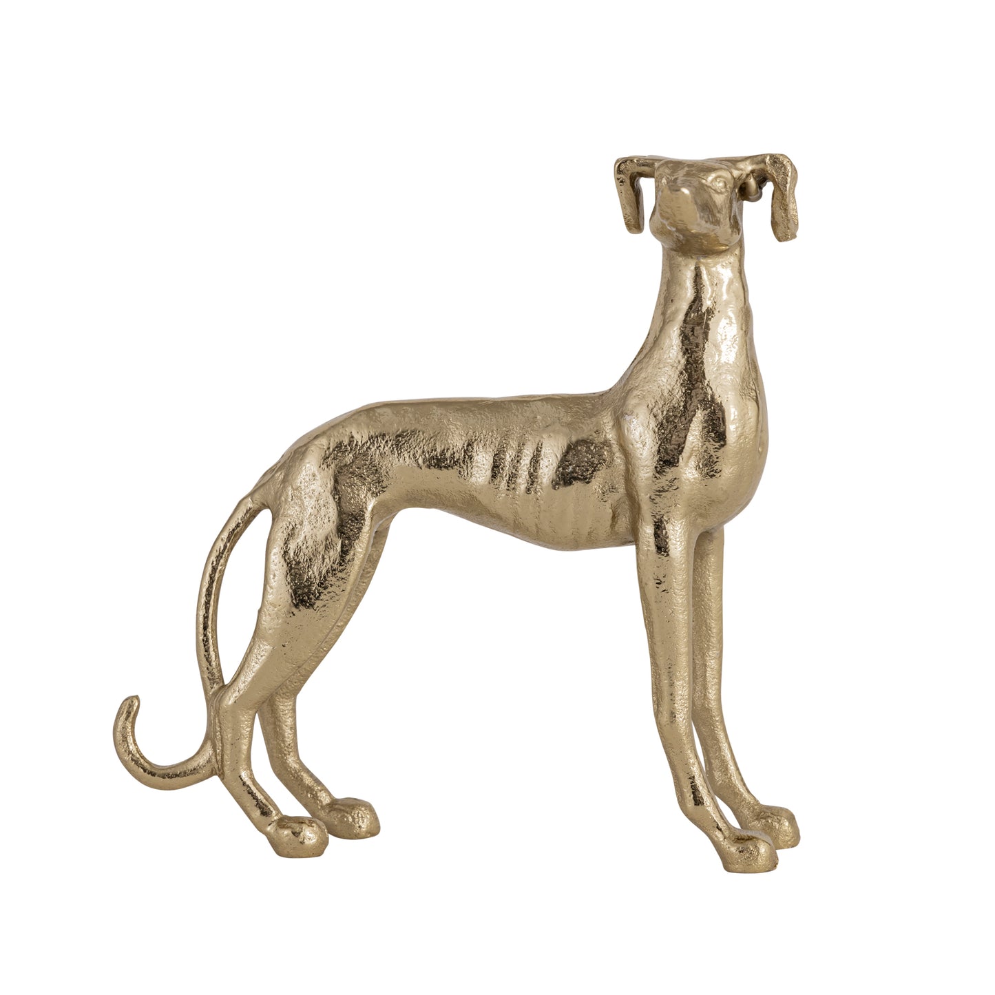 Aspen Standing Dog Statuette Gold Finish