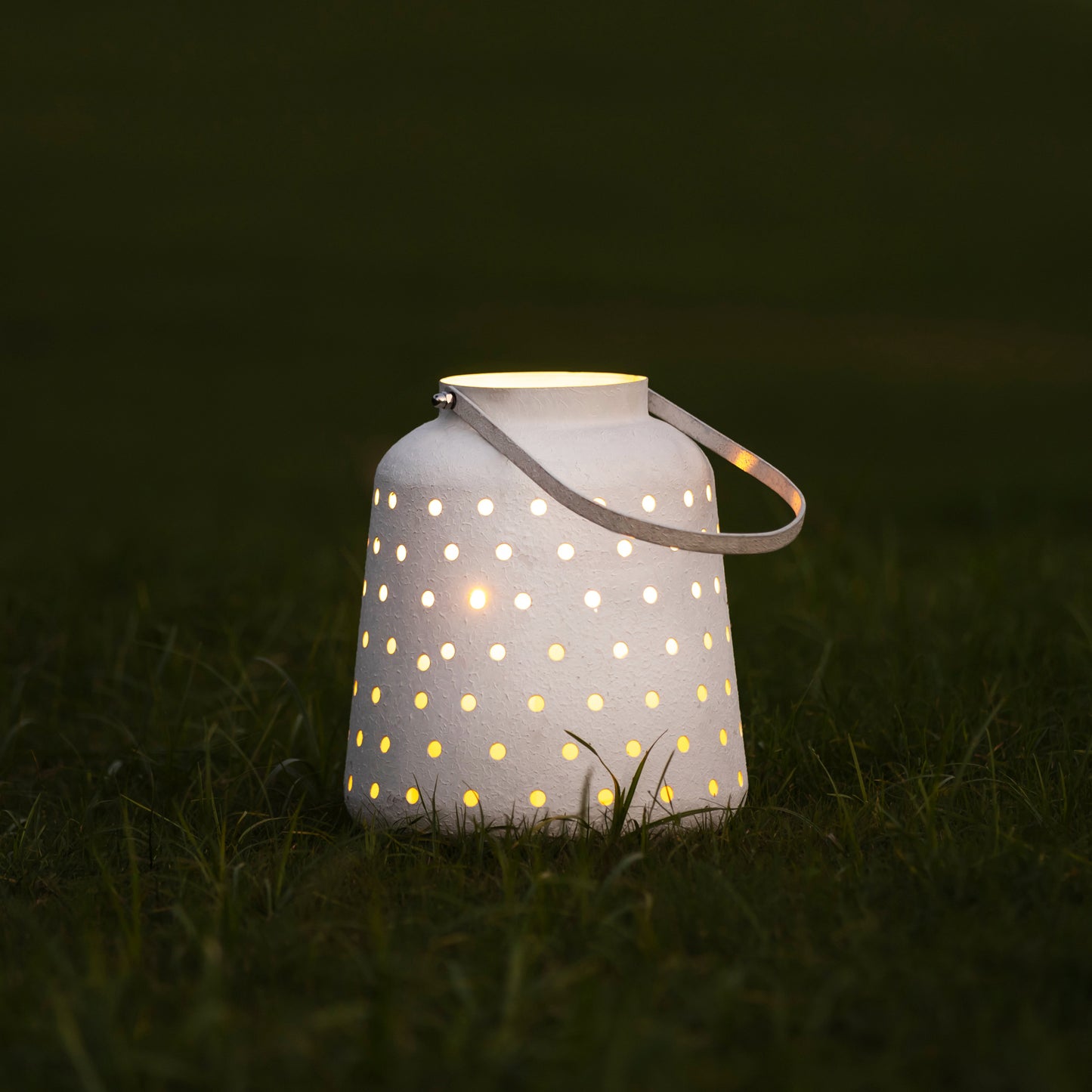 Durham Metal Lantern White Textured Finish