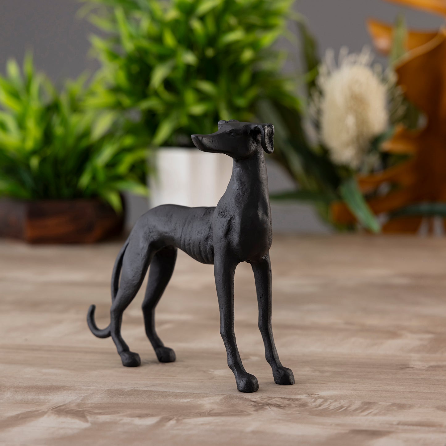 Aspen Standing Dog Statuette Bronze Finish