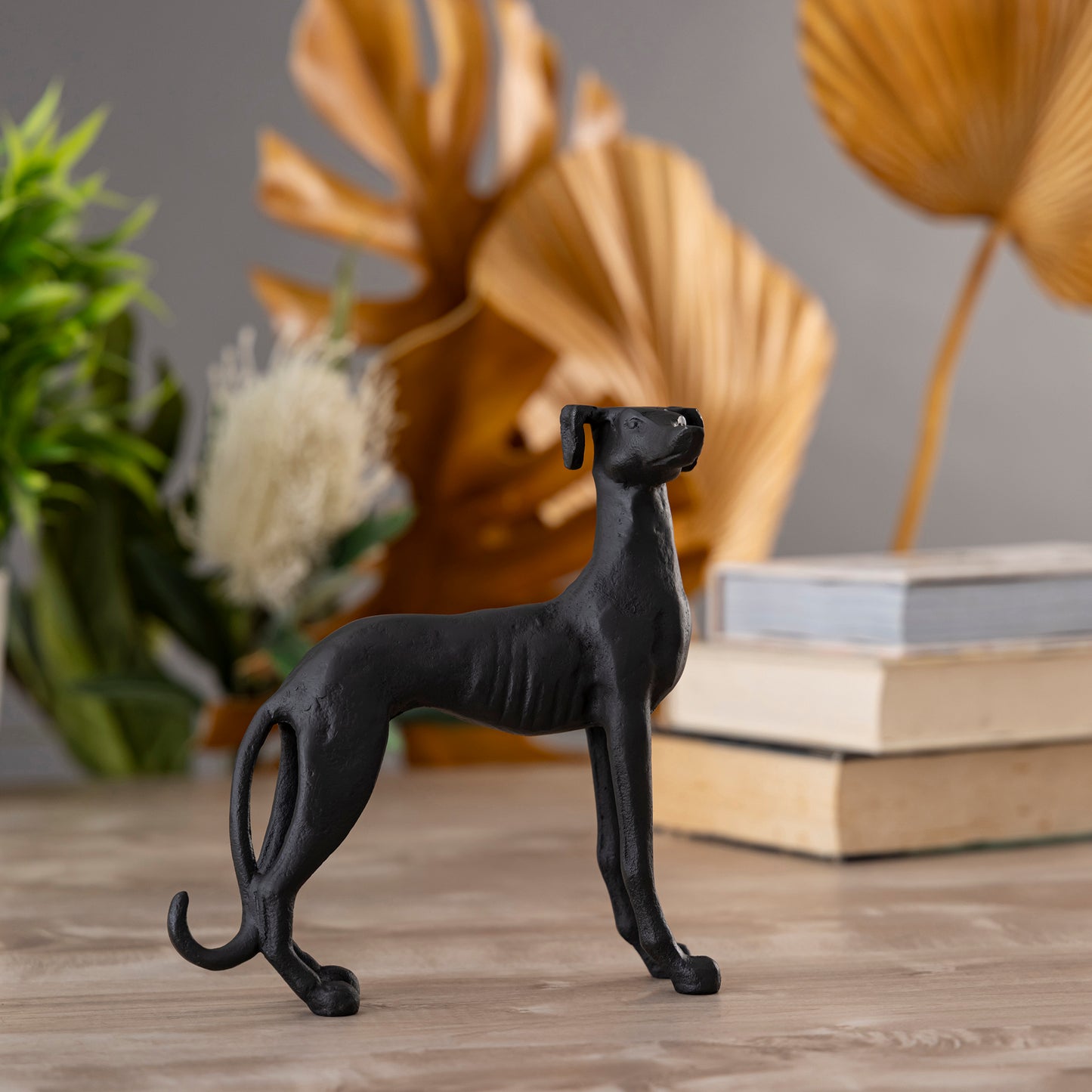 Aspen Standing Dog Statuette Bronze Finish