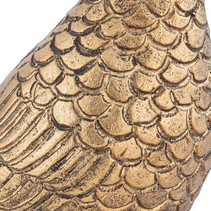 Chirpy Pigeon Bird Statuette Antique Brass