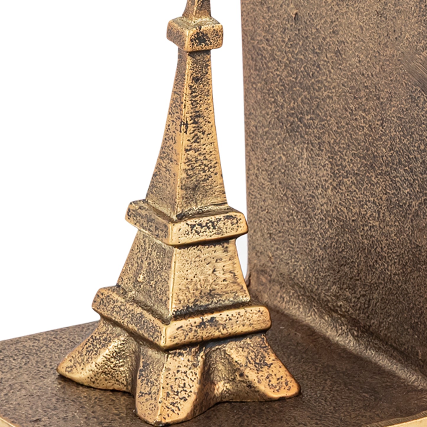 Eiffel Tower Bookends Set of 2 Antique Brass
