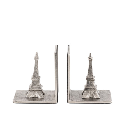 Eiffel Tower Bookends Set of 2 Antique Silver