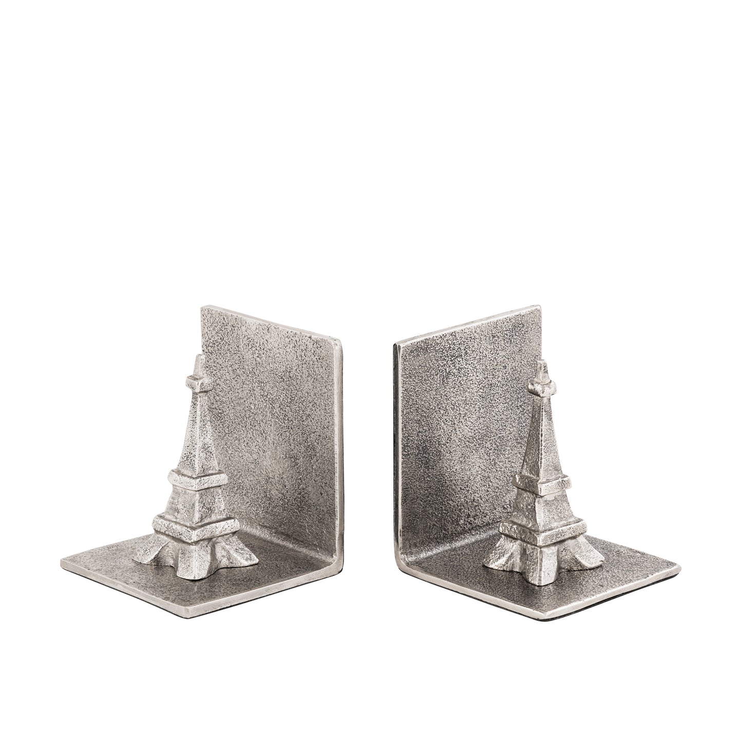 Eiffel Tower Bookends Set of 2 Antique Silver