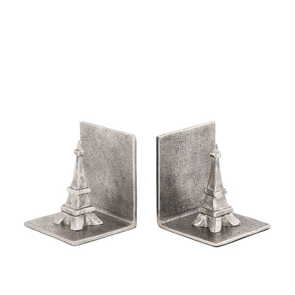 Eiffel Tower Bookends Set of 2 Antique Silver