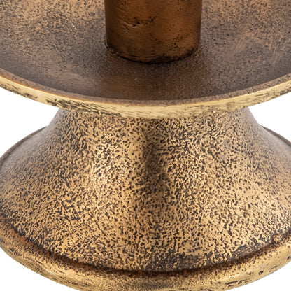 Banbury Taper Short Candle Holder Antique Brass