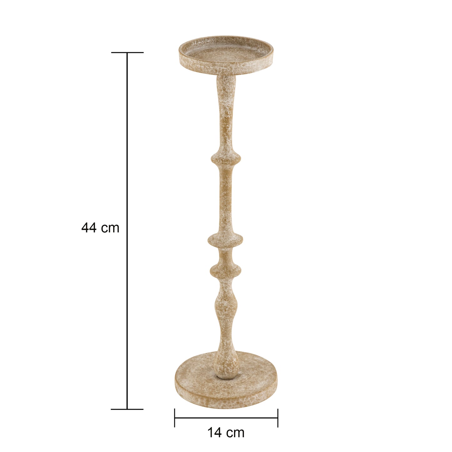 Dawlish Set of 2 Candle Holders Rustic Green Finish