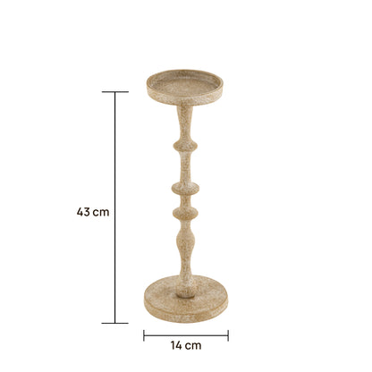 Dawlish Set of 2 Candle Holders Rustic Green Finish