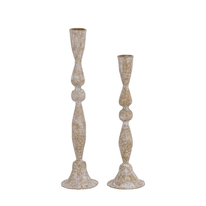 Taper Candle Holders Forged Iron | Set of 2 | Regis