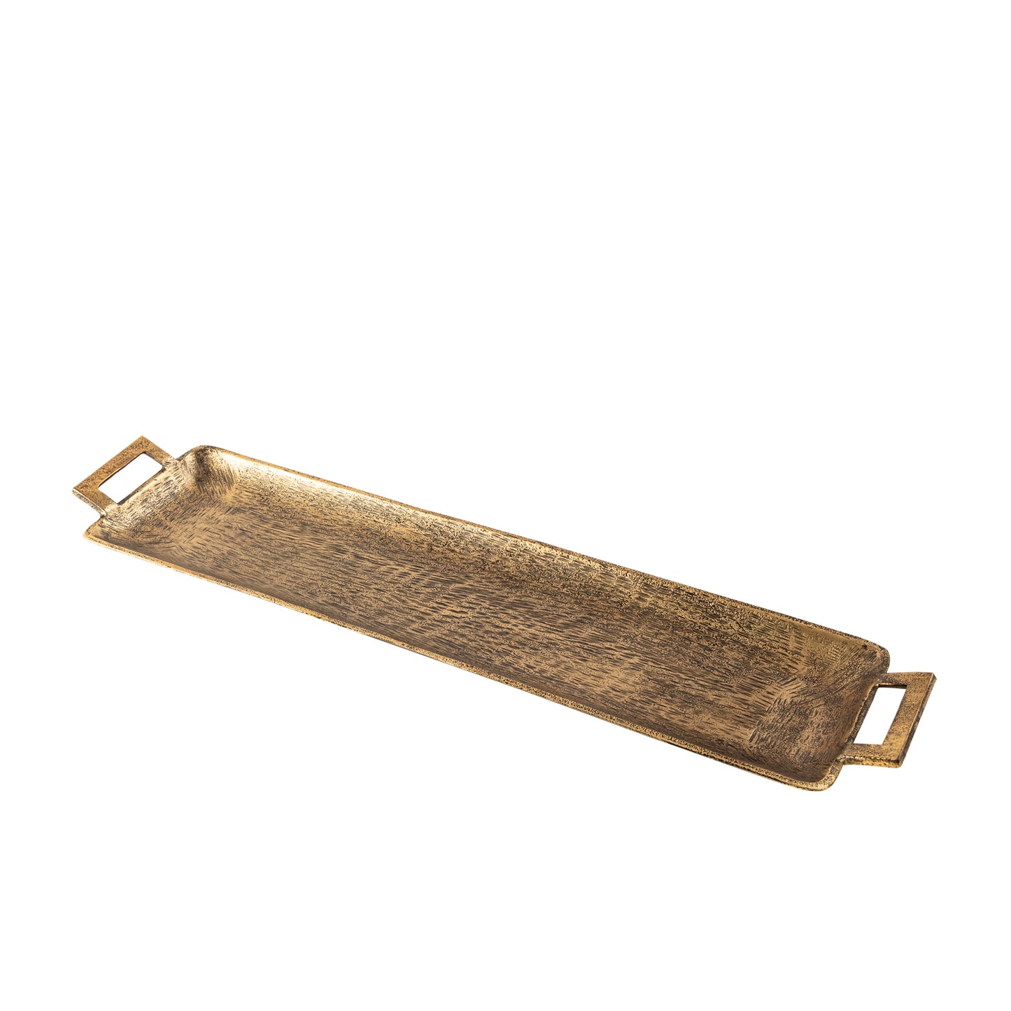 Bedford Decorative Rectanglular Tray Large Antique Brass