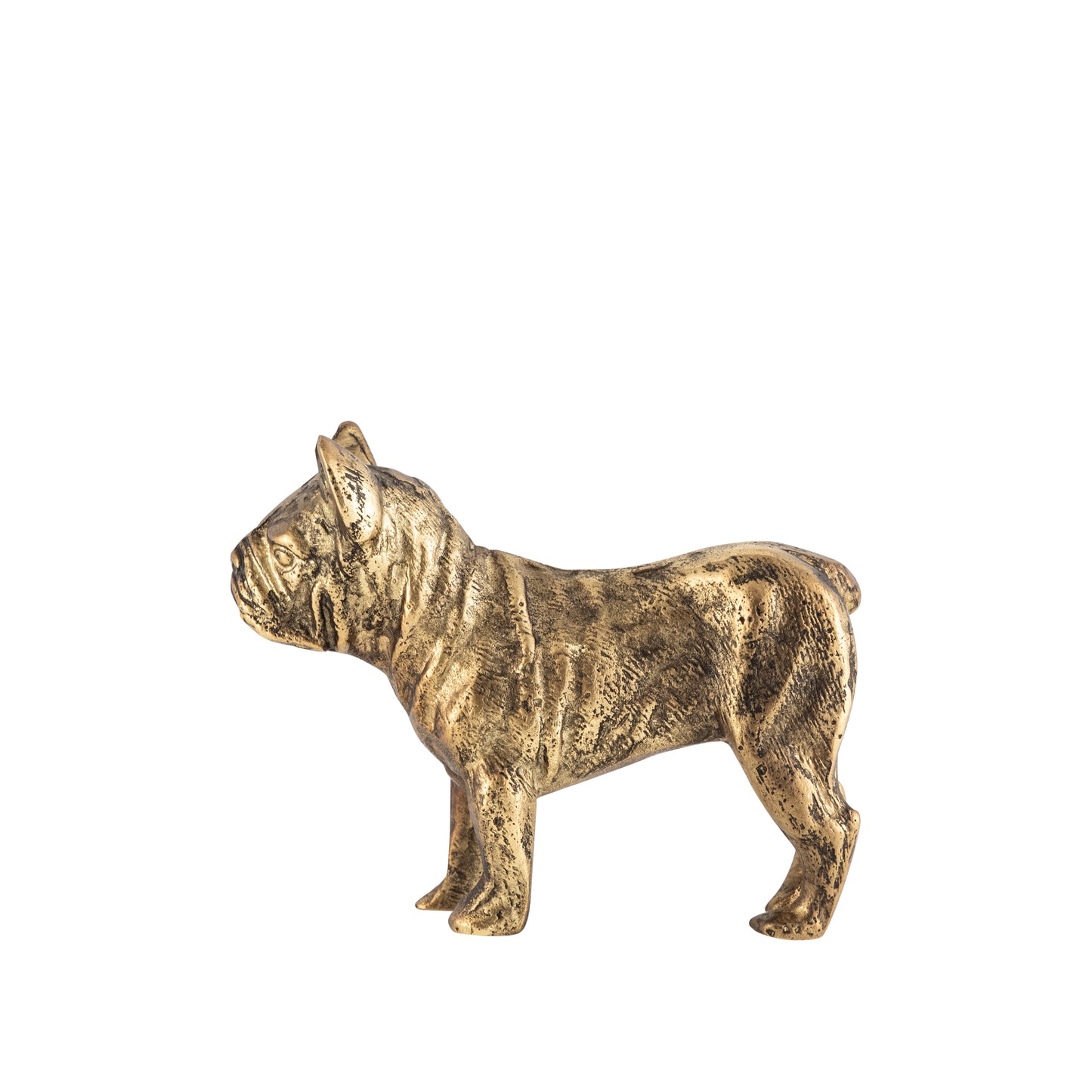 Buster Dog Object Antique Brass Finish