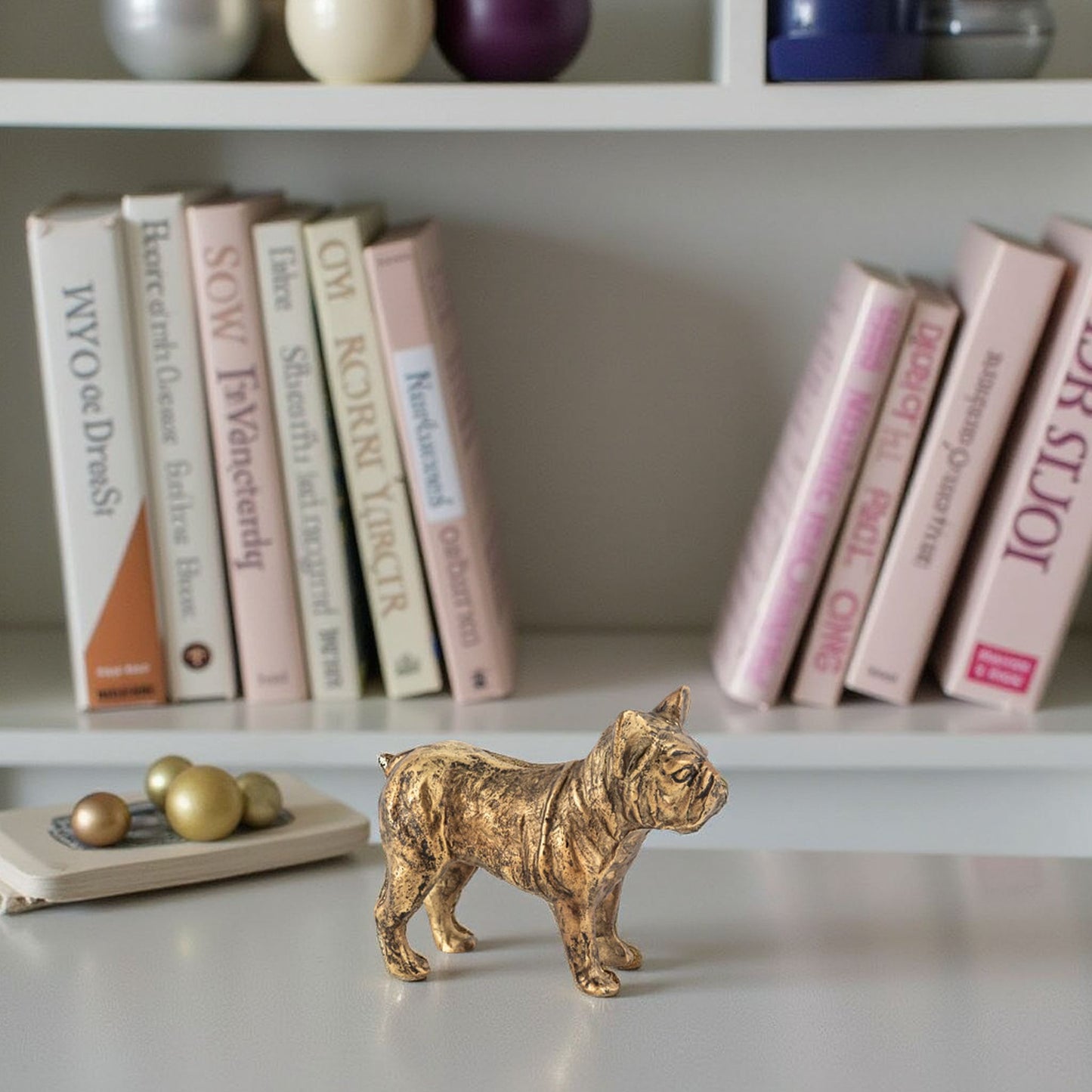 Buster Dog Object Antique Brass Finish