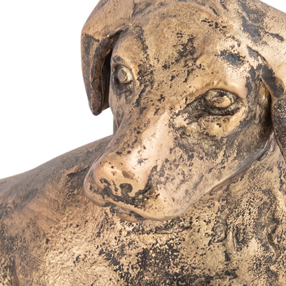 Dash Sitting Dog Statuette Antique Brass