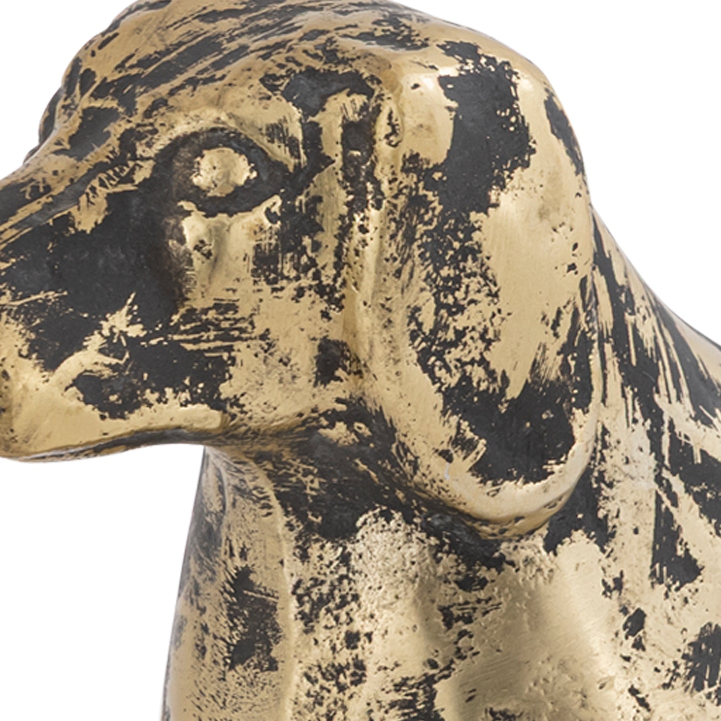 Leila Dachshund Dog Statuette Antique Antique Gold