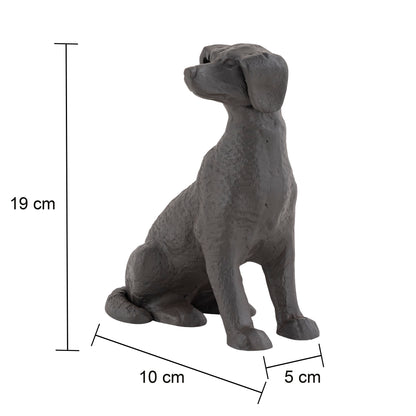 Ziggy Sitting Dog Statuette Antique Bronze Finish