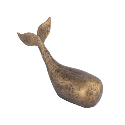 Dolphin Statue Large Antique Brass Finish | Flipper