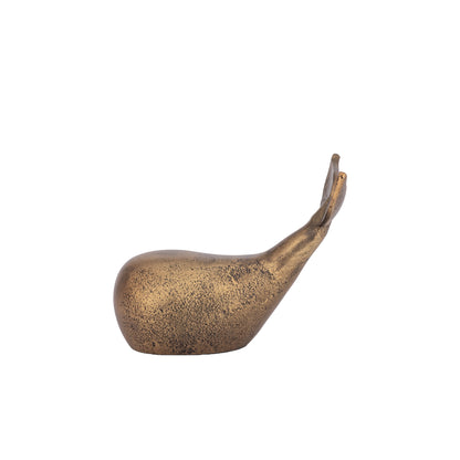 Dolphin Statue Small Antique Brass Finish | Flipper