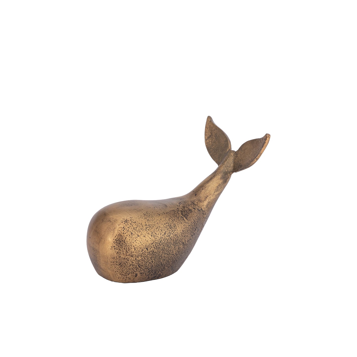 Dolphin Statue Small Antique Brass Finish | Flipper