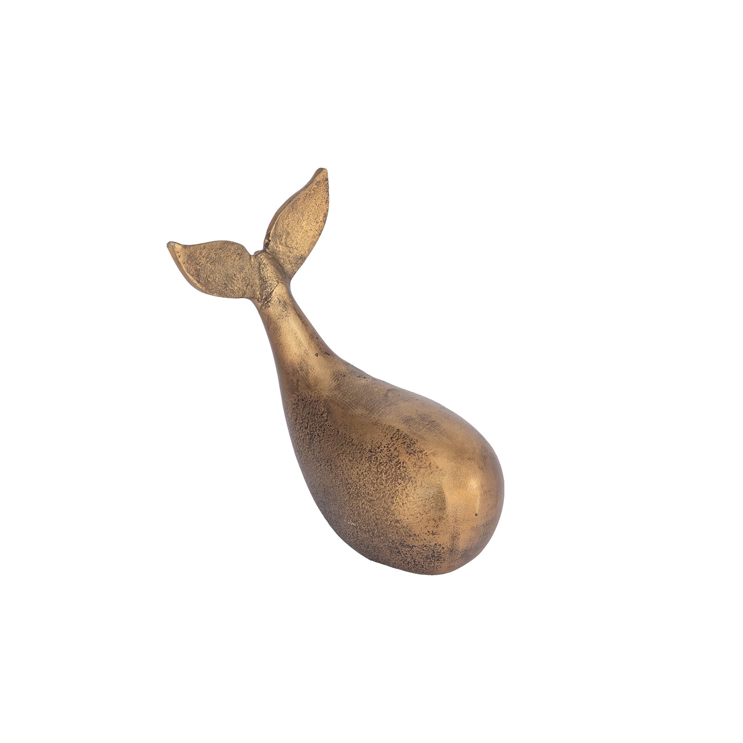 Dolphin Statue Small Antique Brass Finish | Flipper