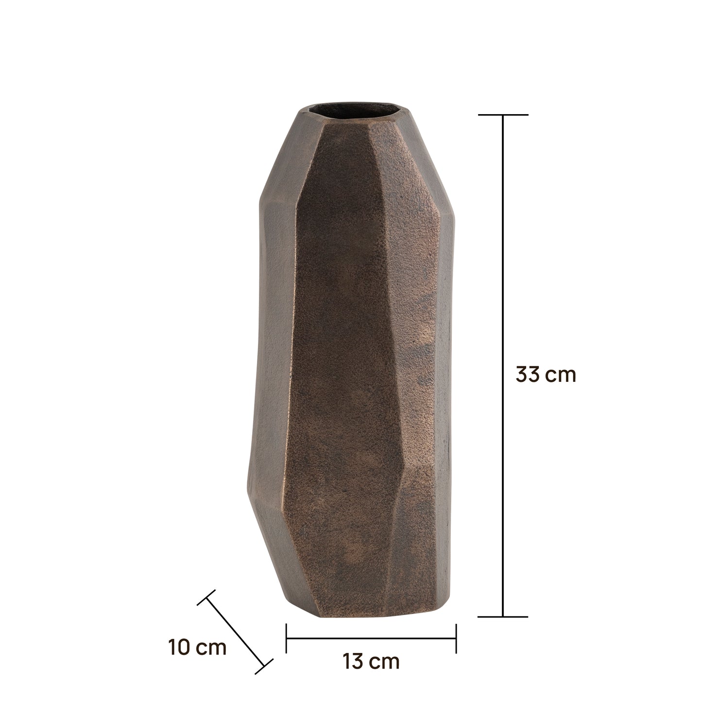 Barnsley Metal Vase Antique Bronze Finish