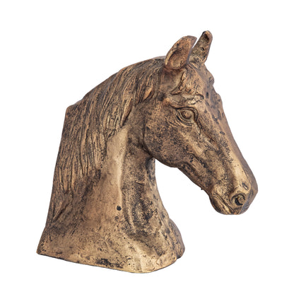 Blaze Horse Statuette Antique Brass | Elegant Bookend