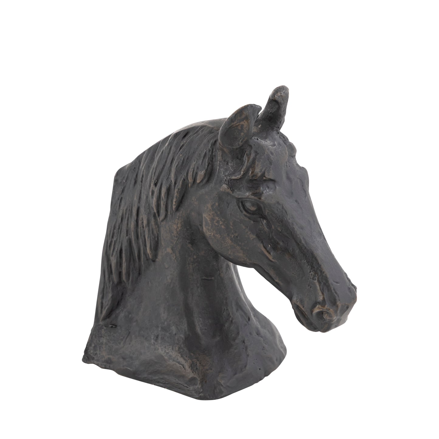 Blaze Horse Statuette Antique Bronze | Elegant Bookend
