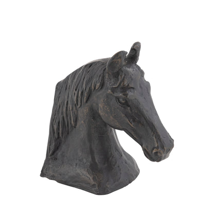 Blaze Horse Statuette Antique Bronze | Elegant Bookend
