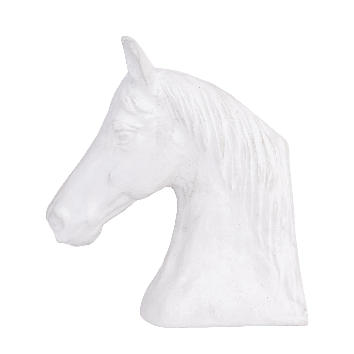Blaze Horse Statuette White | Elegant Bookend