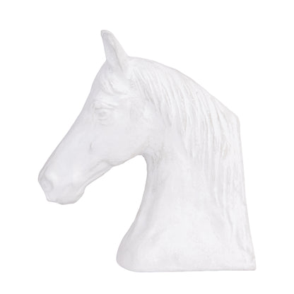 Blaze Horse Statuette White | Elegant Bookend