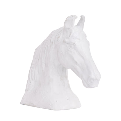 Blaze Horse Statuette White | Elegant Bookend