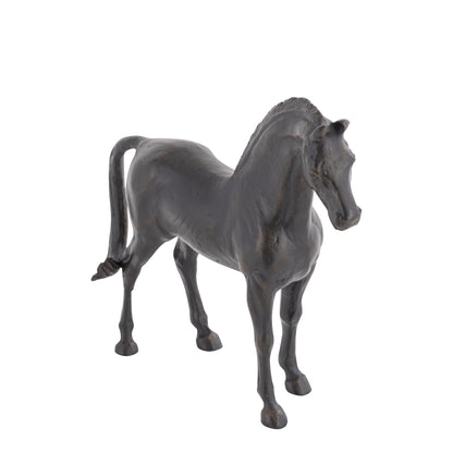 Prince Standing Horse Statuette Antique Bronze