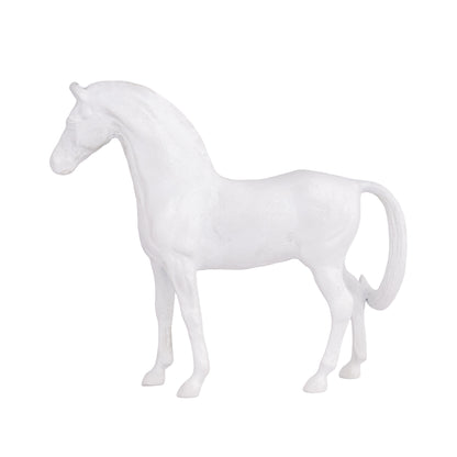 Thoroughbred Horse Statue White Finish | Prince – Serene Living