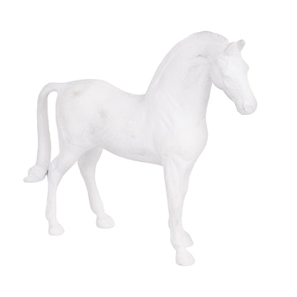 Thoroughbred Horse Statue White Finish | Prince – Serene Living