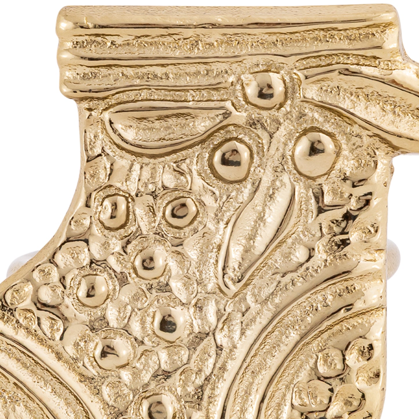 Christmas Stocking Metal Napkin Ring Gold (Set of 4)