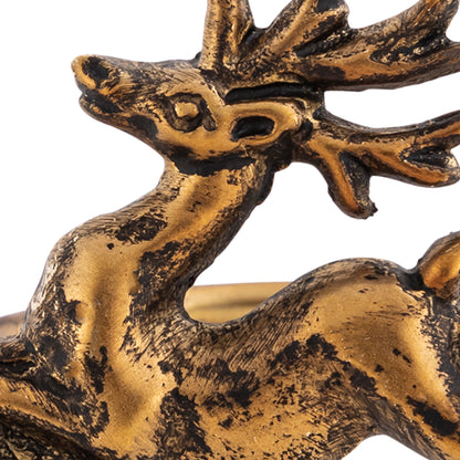 Gold deer-shaped napkin ring