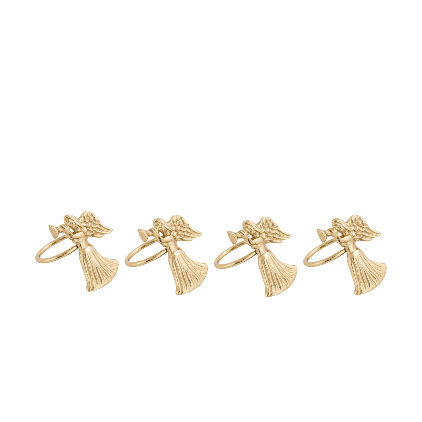 Fairy Metal Napkin Ring Gold (Set of 4)