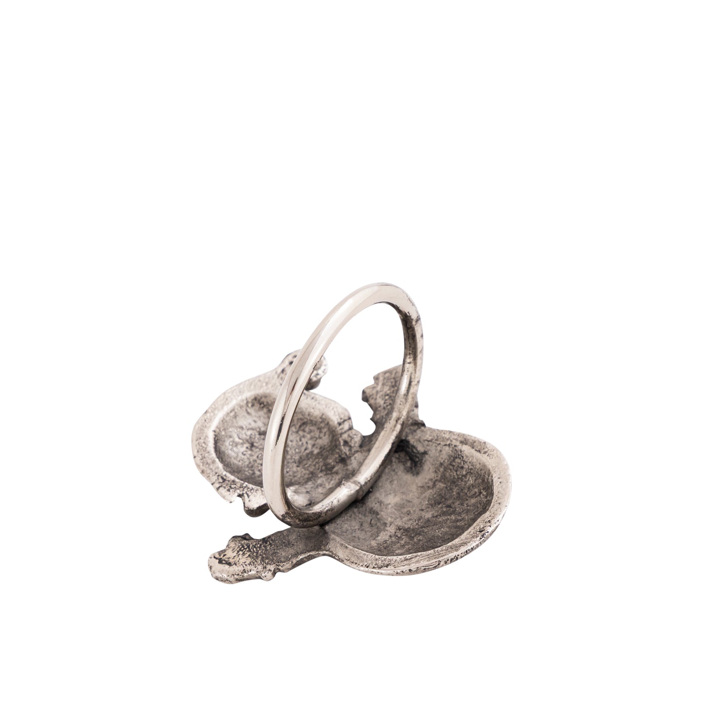 Snowman Metal Napkin Ring Antique Silver (Set of 4)