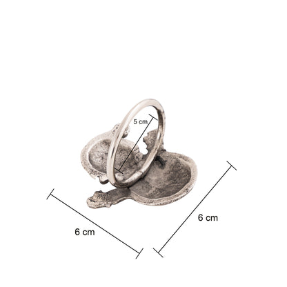 Snowman Metal Napkin Ring Antique Silver (Set of 4)