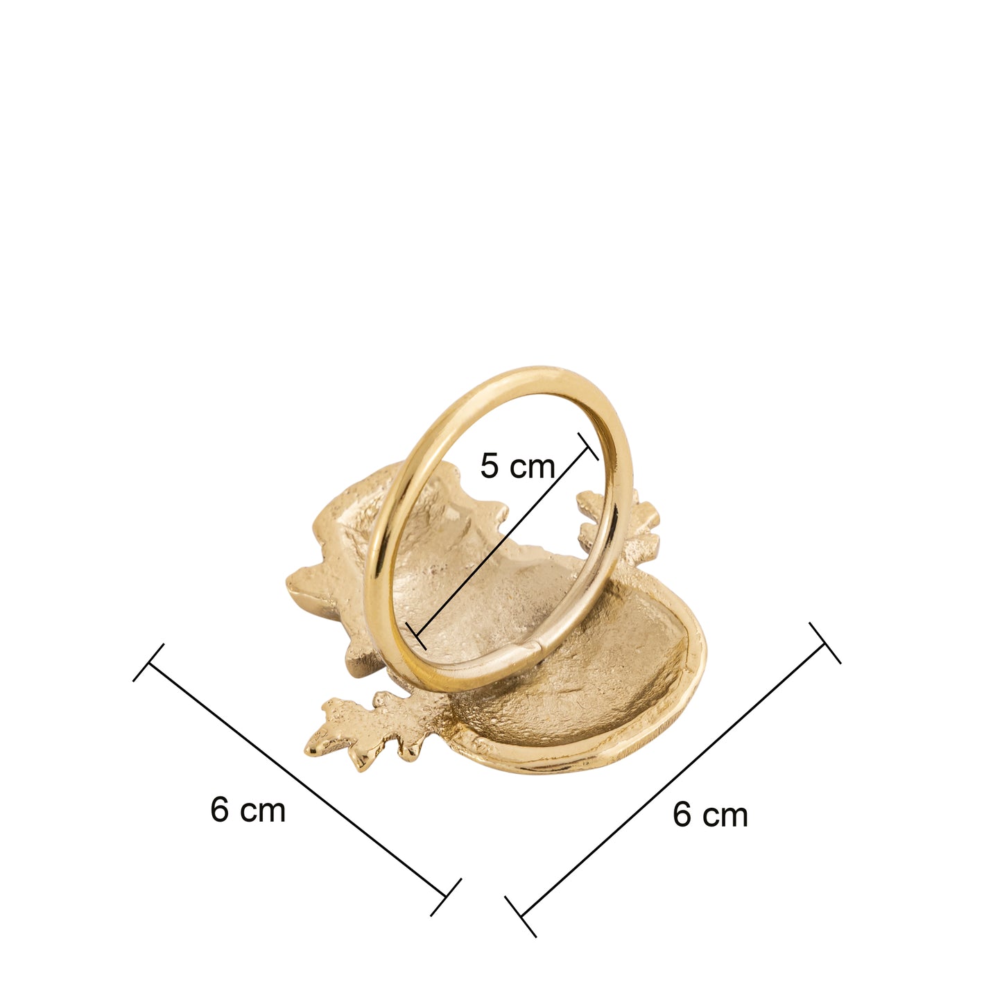 Snowman Metal Napkin Ring Gold (Set of 4)