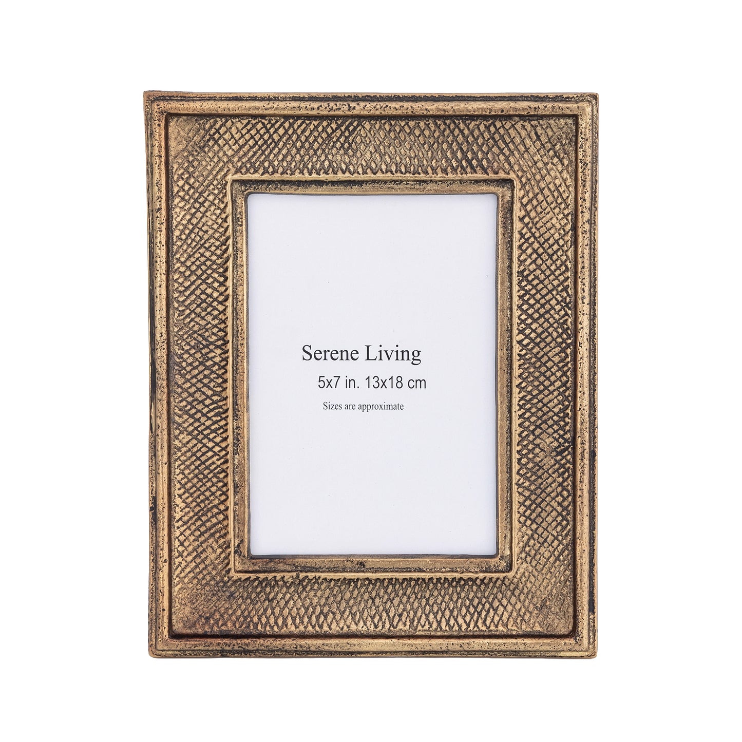 Metal Photo Frame Medium (5"x7") Antique Brass Finish | Milford