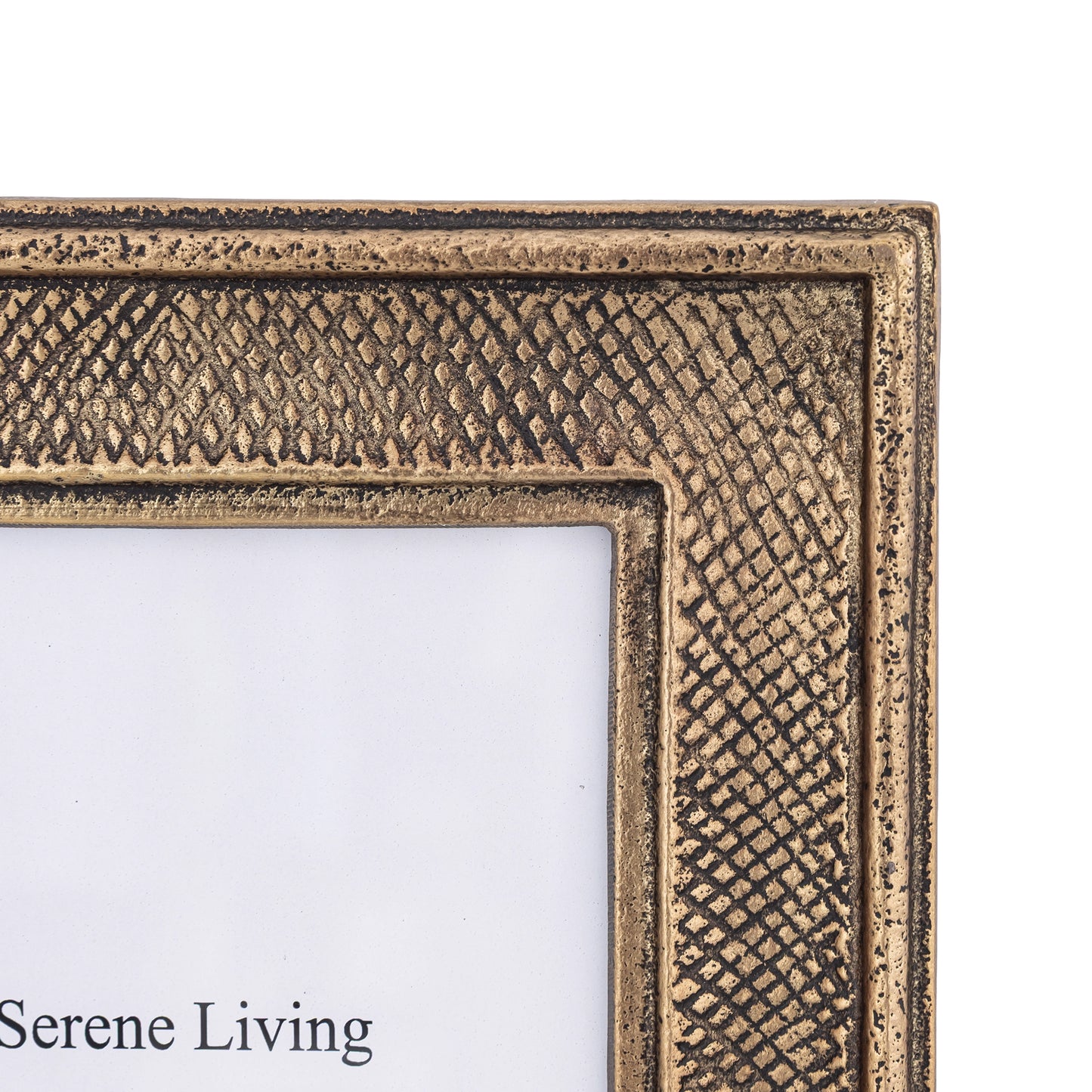 Metal Photo Frame Medium (5"x7") Antique Brass Finish | Milford