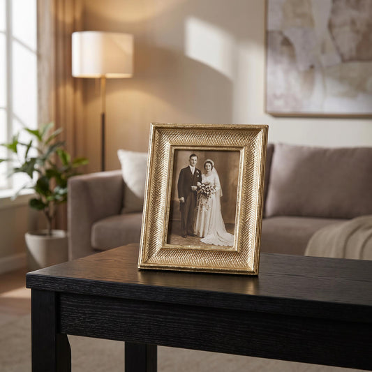 Metal Photo Frame Medium (5"x7") Gold Finish | Milford