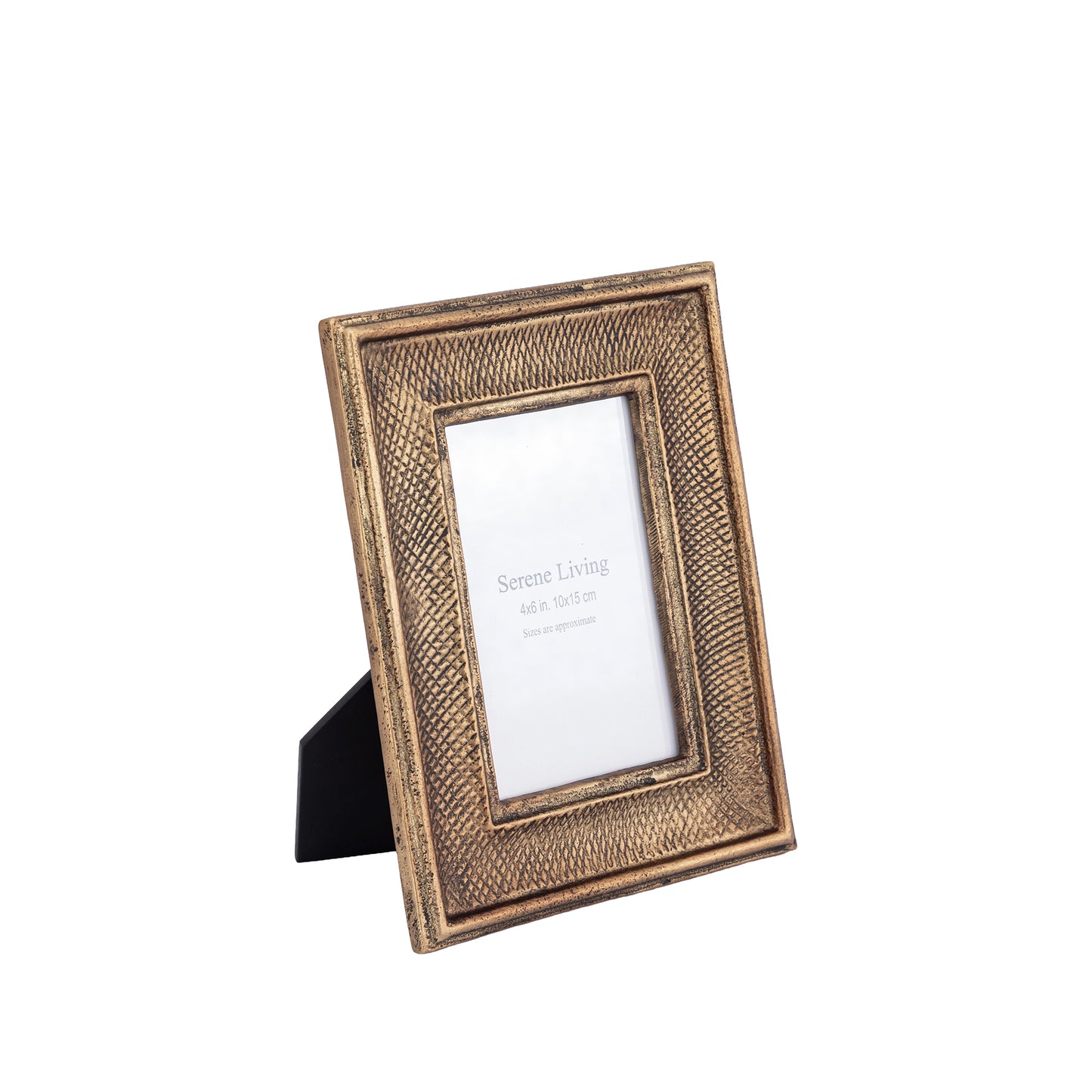 Metal Photo Frame Medium (4"x6") Antique Brass Finish | Milford