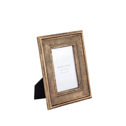 Metal Photo Frame Medium (4"x6") Antique Brass Finish | Milford