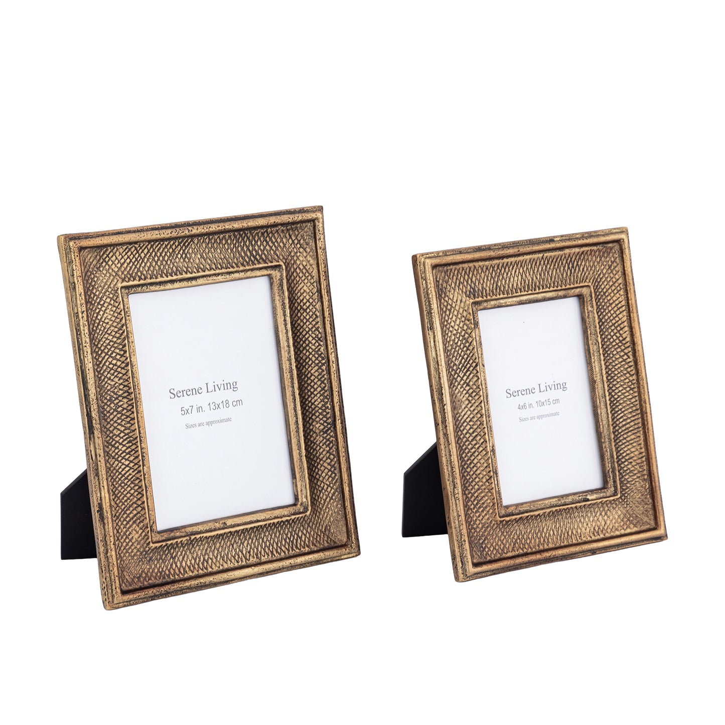 Metal Photo Frame Medium (4"x6") Antique Brass Finish | Milford
